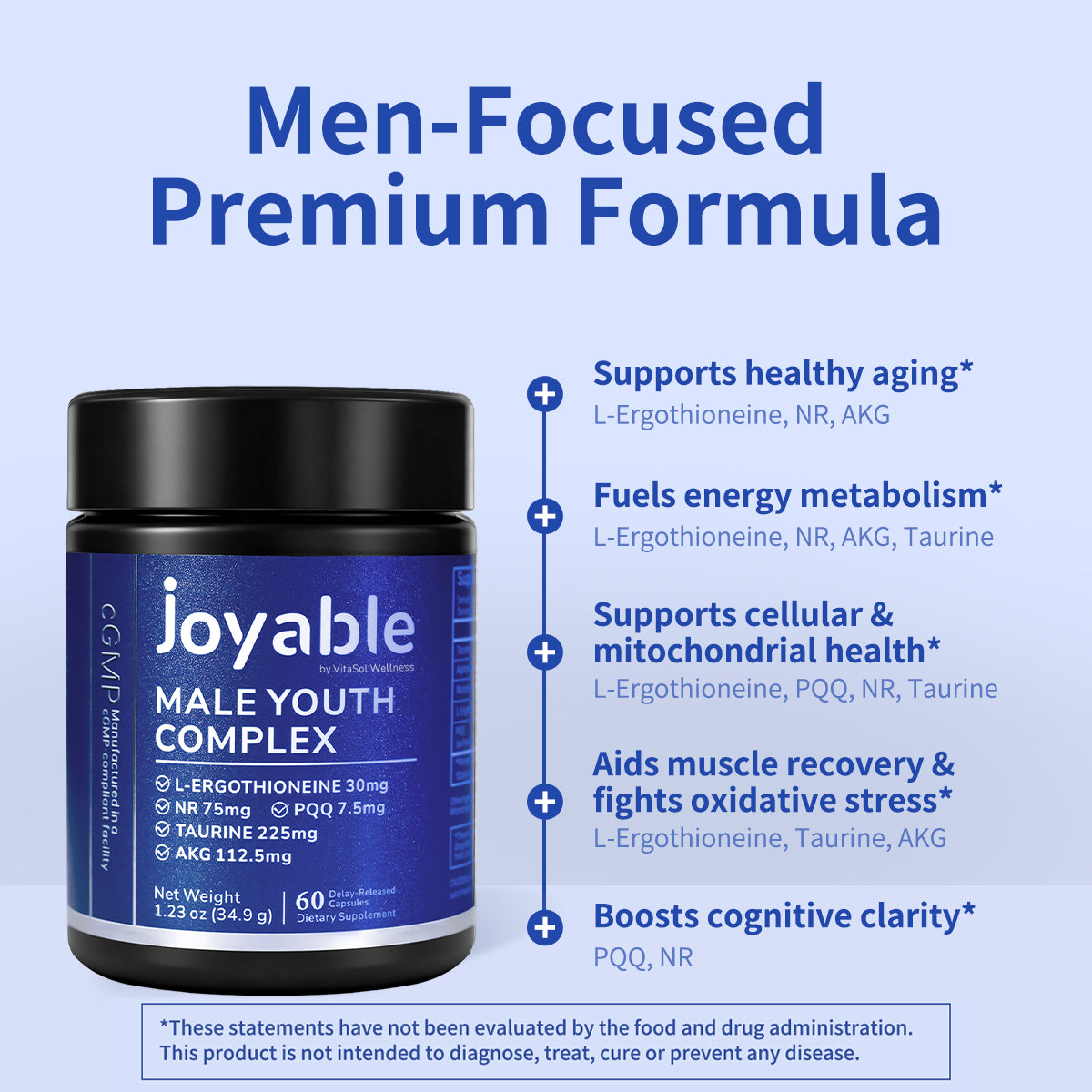 Joyable Male Youth Complex, 60 Capsules