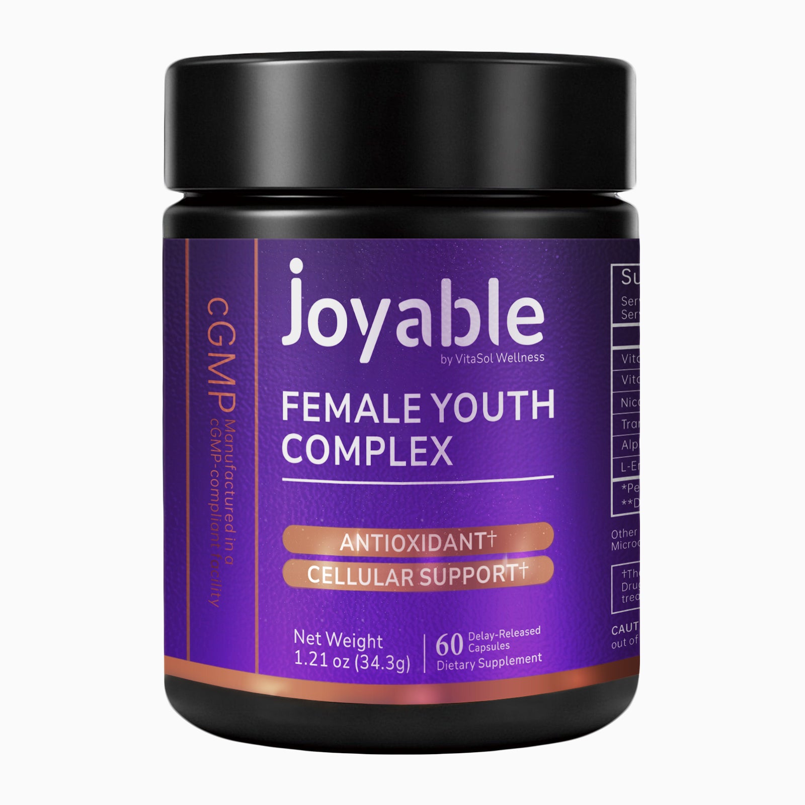 Joyable Female Youth Complex, 60 Capsules